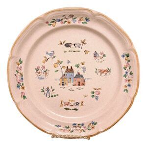 Vintage International Stoneware Heartland 10¾" Dinner Plate #7774  Cottage Core